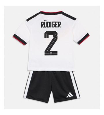 Tyskland Antonio Rudiger #2 Hjemmebanetrøje Børn VM 2026 Kortærmet (+ Korte bukser)